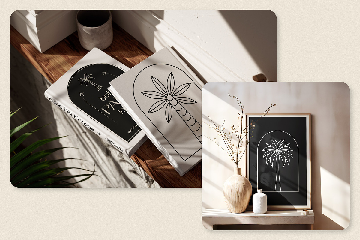 Boho palm logos, a Graphic by karnofff (Photo 6 of 6)