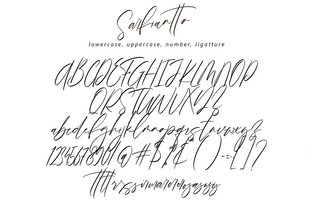 Sarfianto, a Script Font by pineungtype (Photo 10 of 10)