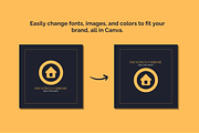 5 Realtor Agent Logo Templates, a Templates & Theme by TemplateCastleStore (Thumbnail 8 of 9)