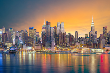 New york city with skyscrapers stock photo containing new and york, an Architecture Photo by f11photo