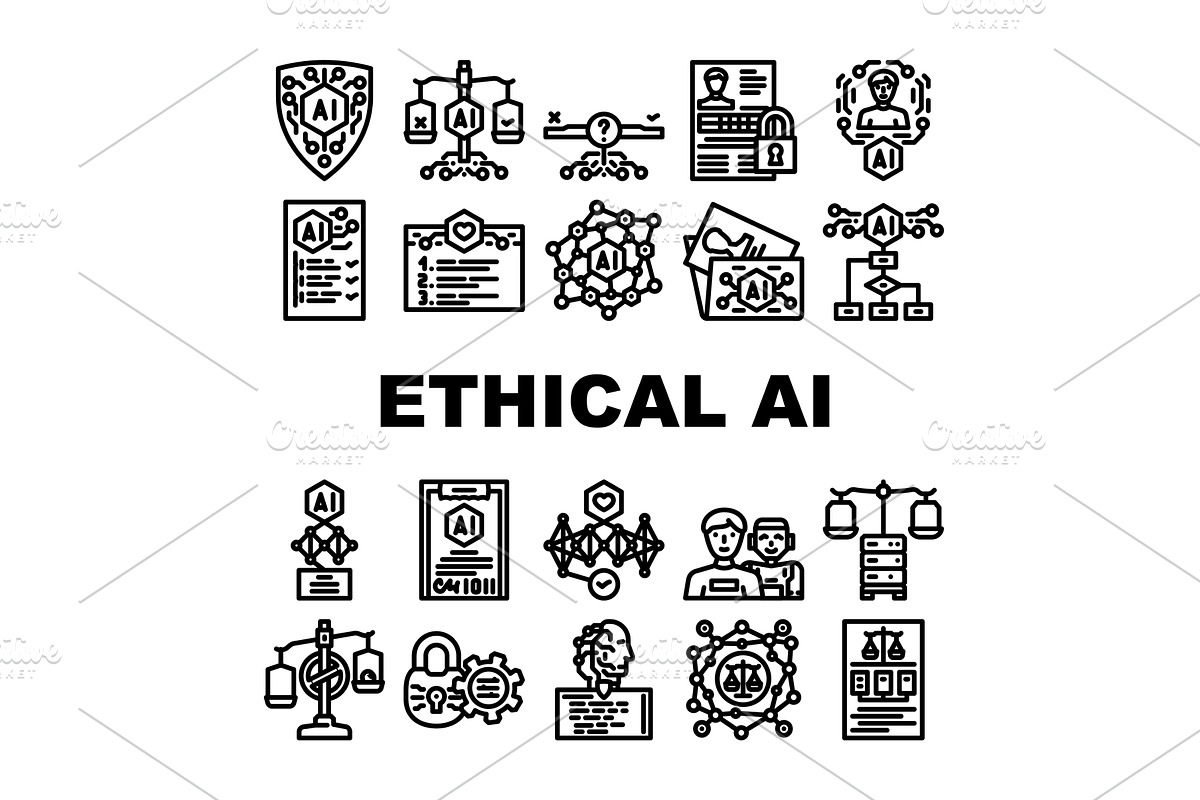 Ethical artificial intelligence law, a Technology Illustration by pikepicture