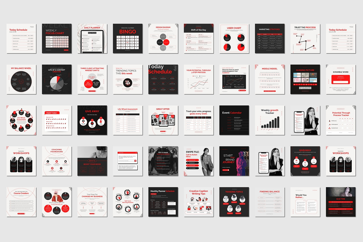 Instagram Templates for Entrepreneur, a Social Media Template by TheBrightGrap (Photo 4 of 18)