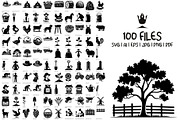 100 Farming and Agriculture SVG File, a Work Illustration by pixaroma (Thumbnail 7 of 7)