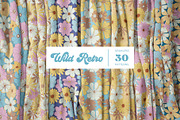 Wild Retro Floral Seamless Patterns, a Pattern Graphic by Tiger and Flower (Thumbnail 1 of 20)