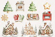 Gingerbread Festive Family Clipart, an Illustration by NadiaTheronArt (Thumbnail 3 of 4)