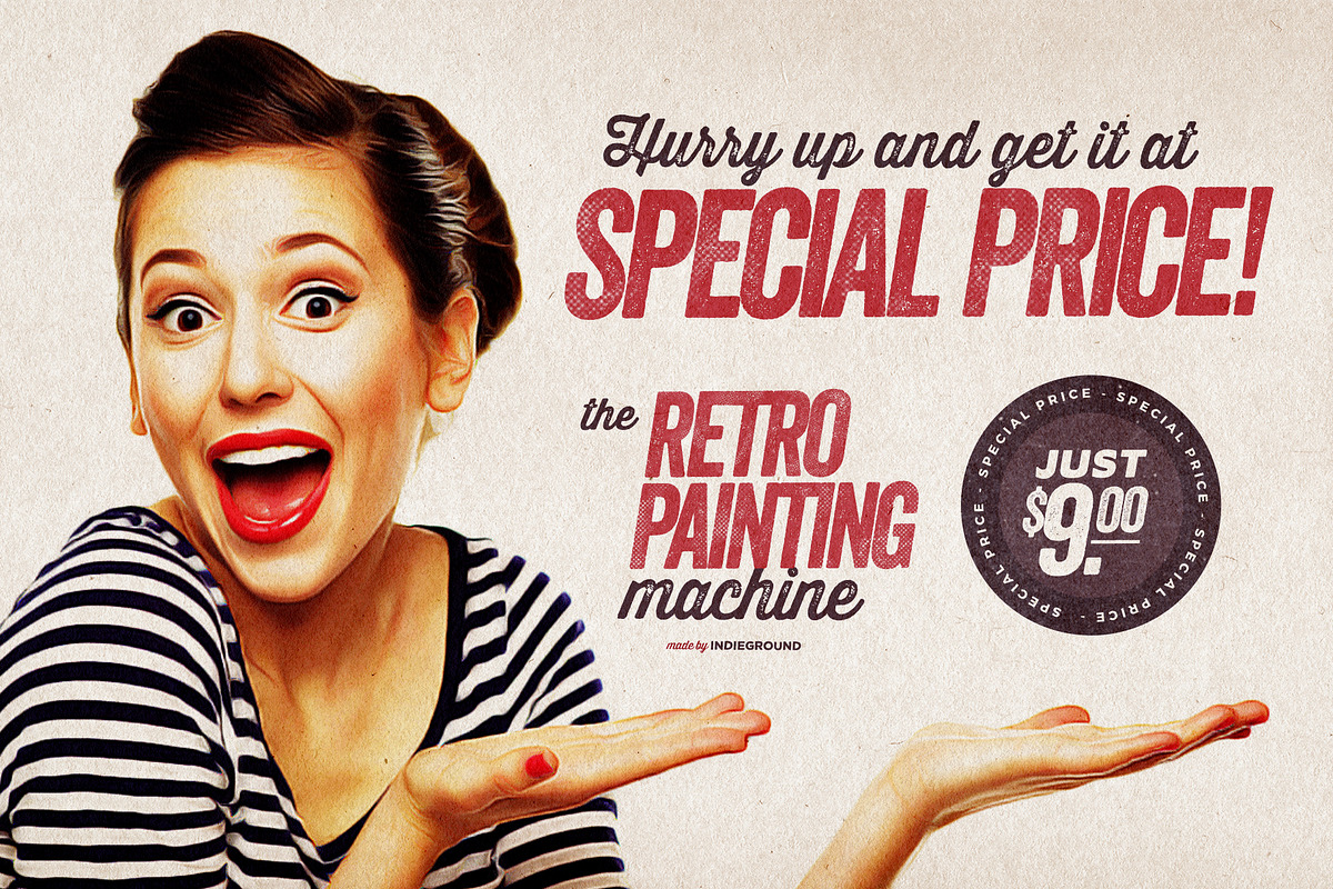 The Retro-Painting Machine, an Action Add-On by Indieground Design Inc. (Photo 7 of 7)