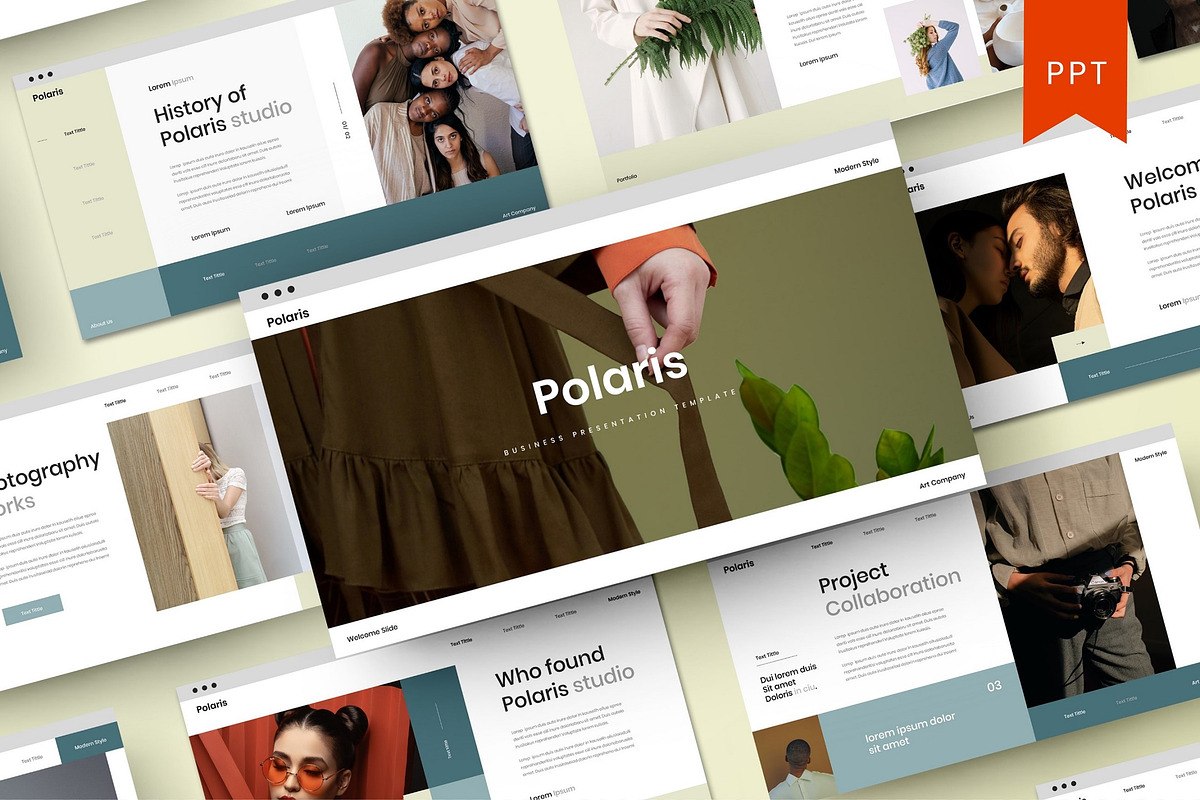 Polaris - Business PowerPoint, a Presentation Template by Dens Creative Studio (Photo 1 of 6)