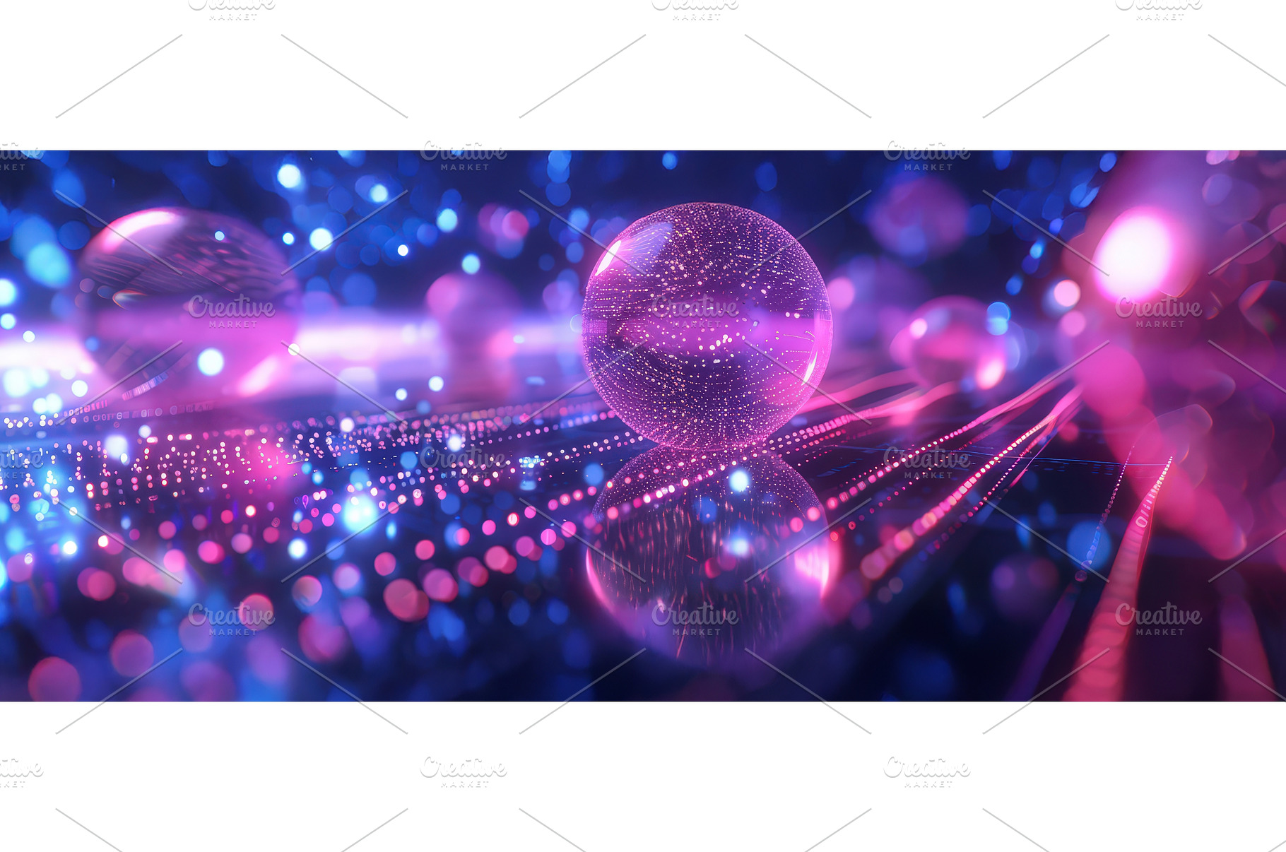 Futuristic Glowing Sphere on Neon, a Technology Photo by piter.goskov