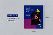 Blue Music Record Instagram Carousel, a Social Media Template by UICreative (Thumbnail 2 of 4)