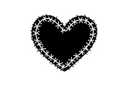 Stitched Heart Silhouette Vector Bun, an Illustration by Designs_River (Thumbnail 4 of 41)