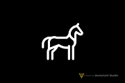 Minimal Horse Geometric Logo, a Branding & Logo Template by Vectorium Studio (Thumbnail 2 of 3)