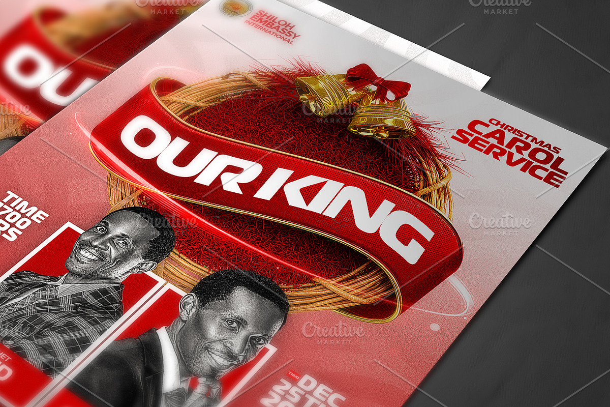 Christmas carol service Template, a Social Media Template by church flyer templates (Photo 2 of 4)