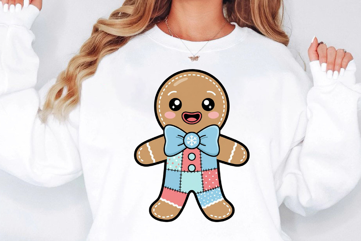 Christmas Gingerbread Man Patchwork, an Illustration by Designworld (Photo 2 of 5)