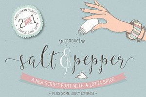 Salt & Pepper: Whimsical Font Family