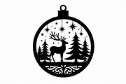 Christmas Ornament Laser Cut Design, a Graphic by musafir_fashion (Thumbnail 7 of 16)