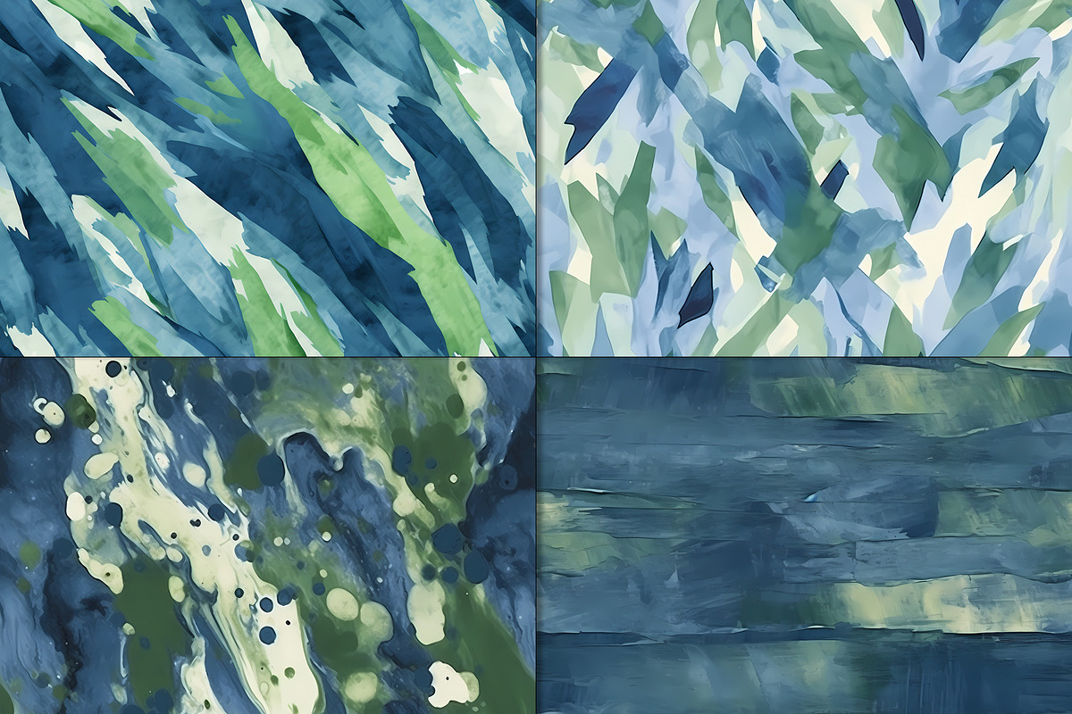20 Seamless Oil Painting Patterns, a Pattern Graphic by Nordic Design (Photo 5 of 9)