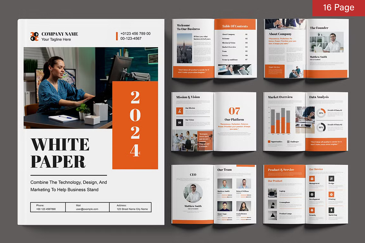 White Paper Bundle, a Brochure Template by ContestDesign (Photo 10 of 30)