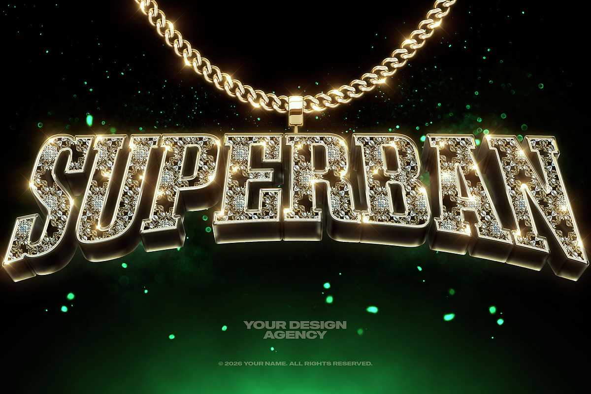 Bling Bling Gold Text Effects Vol 03, a Layer Style Add-On by Hyperpix Productions (Photo 5 of 19)