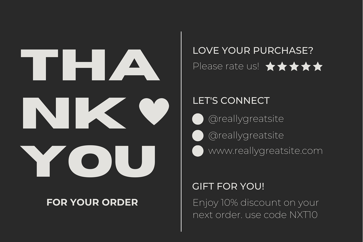 Card Template Thank You, a Graphic by Dheny Designer (Photo 2 of 10)