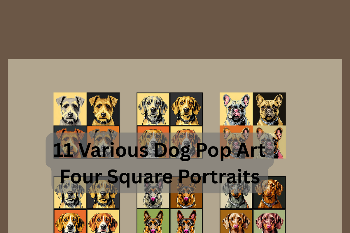 11 Various Pop Style Dog Arts, a Graphic by SmallTownDigital (Photo 1 of 3)