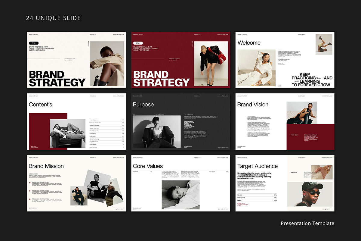 Zex Brand Strategy Template, a Presentation Template by Studio Artisan (Photo 6 of 8)