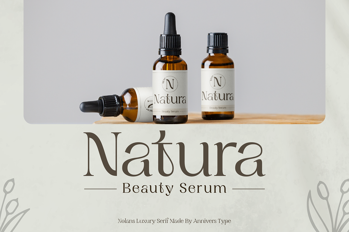 Nolans - Luxury Serif Typeface, a Serif Font by Annivers Type (Photo 3 of 10)