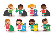 Cute Kids - Earth Day Activity, an Education Illustration by OtpirusGraphic (Thumbnail 4 of 5)
