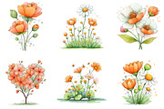 Whimsical Easter Flowers Clipart Png, an Illustration by Sublimation Artist (Thumbnail 5 of 7)