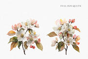 Watercolor Apple Blossom Bouquet, a Decorative Illustration by ThaismotaCreativeCo (Thumbnail 8 of 11)