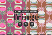 Fringe Bold Abstract Flower Pattern, a Pattern Graphic by likorbut (Thumbnail 1 of 11)