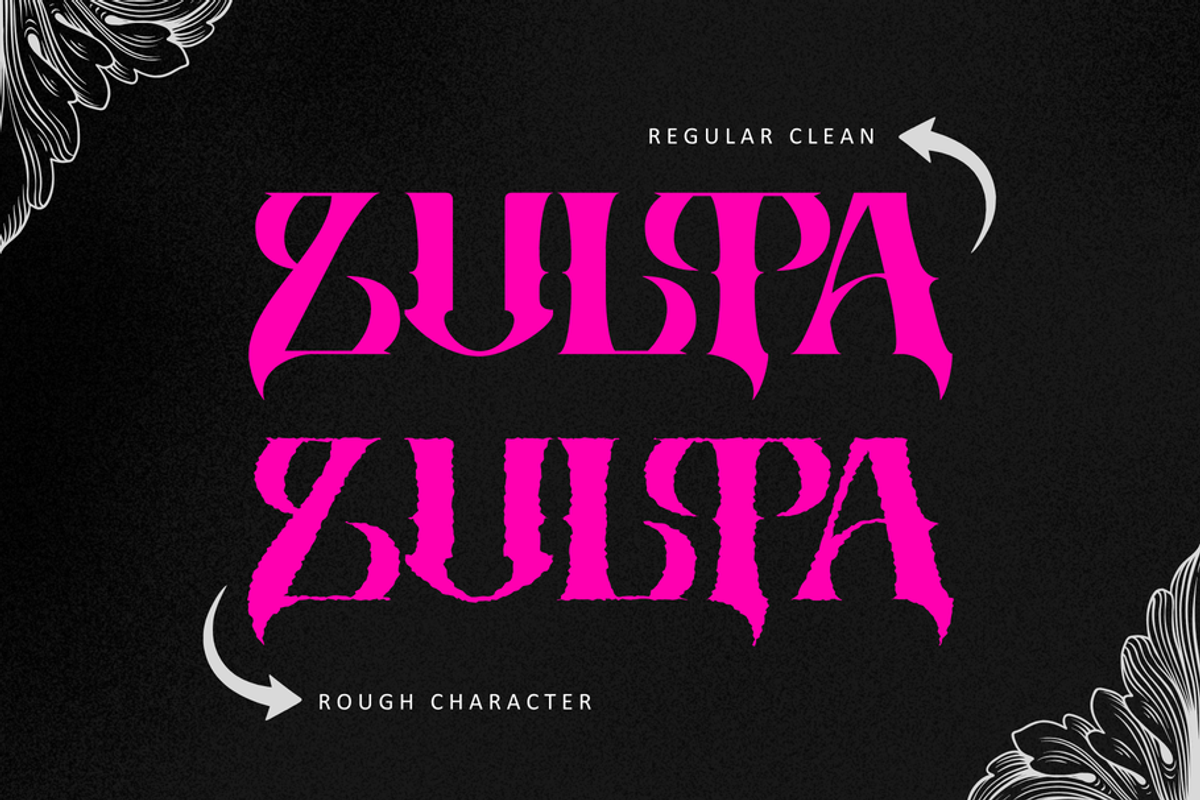 Blackletter Logo Font - Zulta Music, a Blackletter Font by Illushvara Design (Photo 9 of 10)