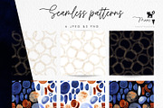 Watercolor & Gold, abstract shapes, a Texture Graphic by ollalya (Thumbnail 12 of 13)