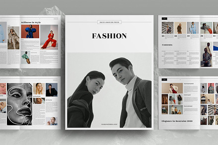 Grayscale Fashion Magazine Brochure