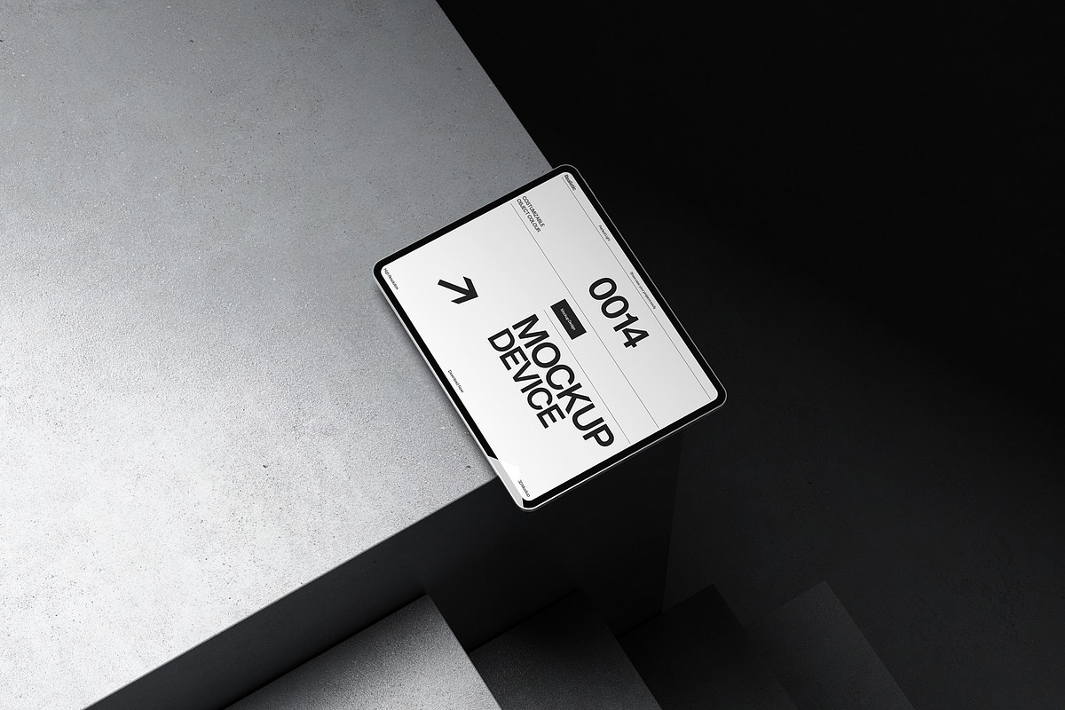 Isometric Tablet Mockup Scene, an iPad Mockup by kreatifreya (Photo 2 of 11)