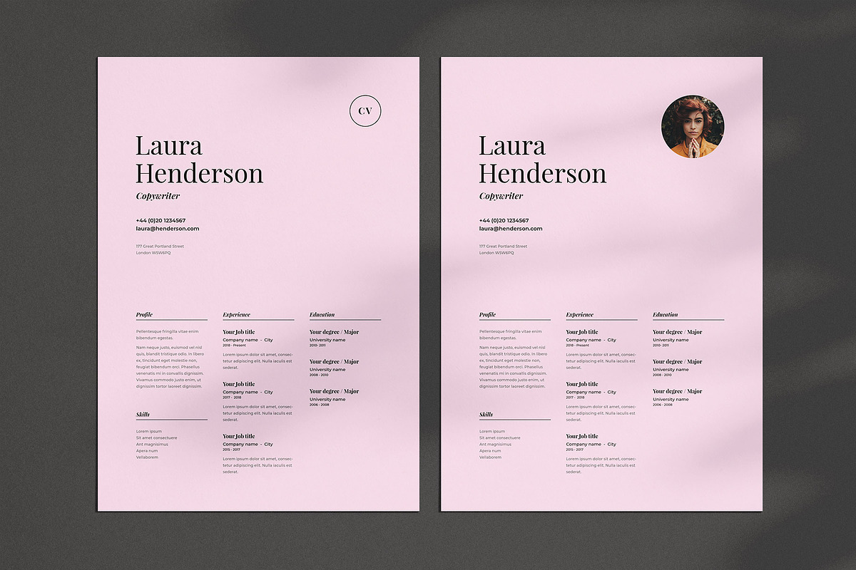 Laura | CV / resume template, a Resume Template by CV house (Photo 3 of 10)