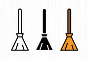 Broom Cleaning Vector Pack, an Object Graphic by Artonix (Thumbnail 2 of 3)