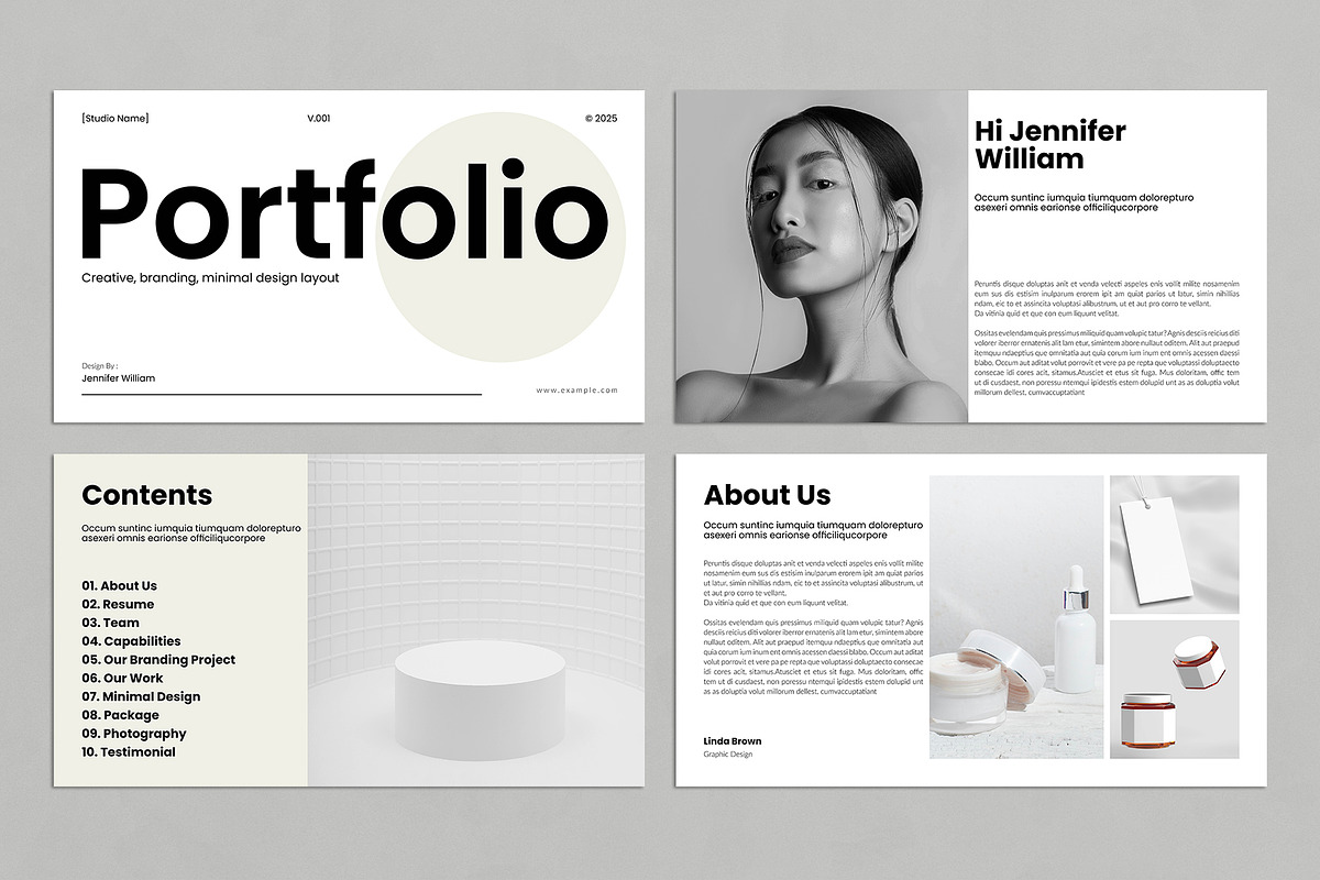 Portfolio Presentation Template preview 2