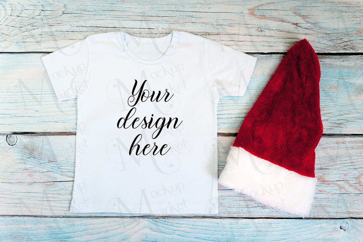 Kids Christmas T-shirt mockup bundle, a Print Template by MockupMarket (Photo 4 of 11)