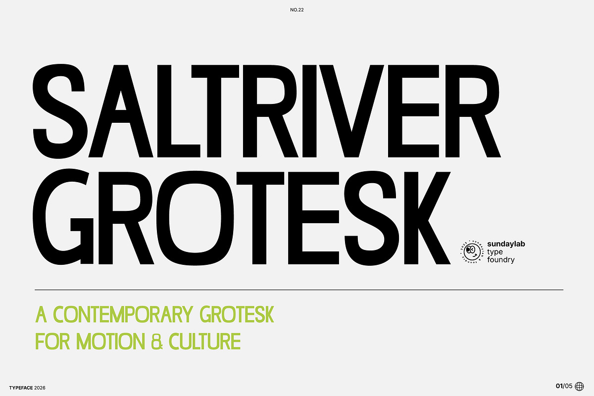 Saltriver Grotesk, a Sans Serif Font by Sundaylab (Photo 1 of 5)