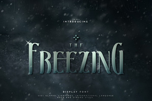 The Freezing Display Font