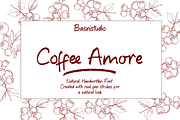 CoffeeAmore a Handwritting Font, a Handwritten Font by Basnistudio (Thumbnail 1 of 13)