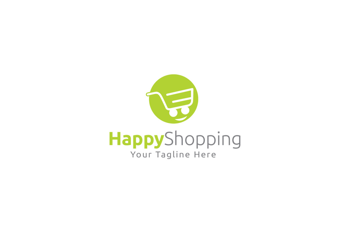 Happy Shopping Logo Template, a Branding & Logo Template by Logo20
