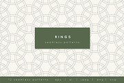 Rings. Seamless Pattern Set, a Pattern Graphic by Curly_Pat (Thumbnail 1 of 7)