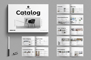 Catalog Brochure Template Landscape, a Brochure Template by E-Type