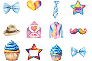 Retro Father's Day PNG Clipart, a Seasonal Illustration by Designking (Thumbnail 2 of 5)
