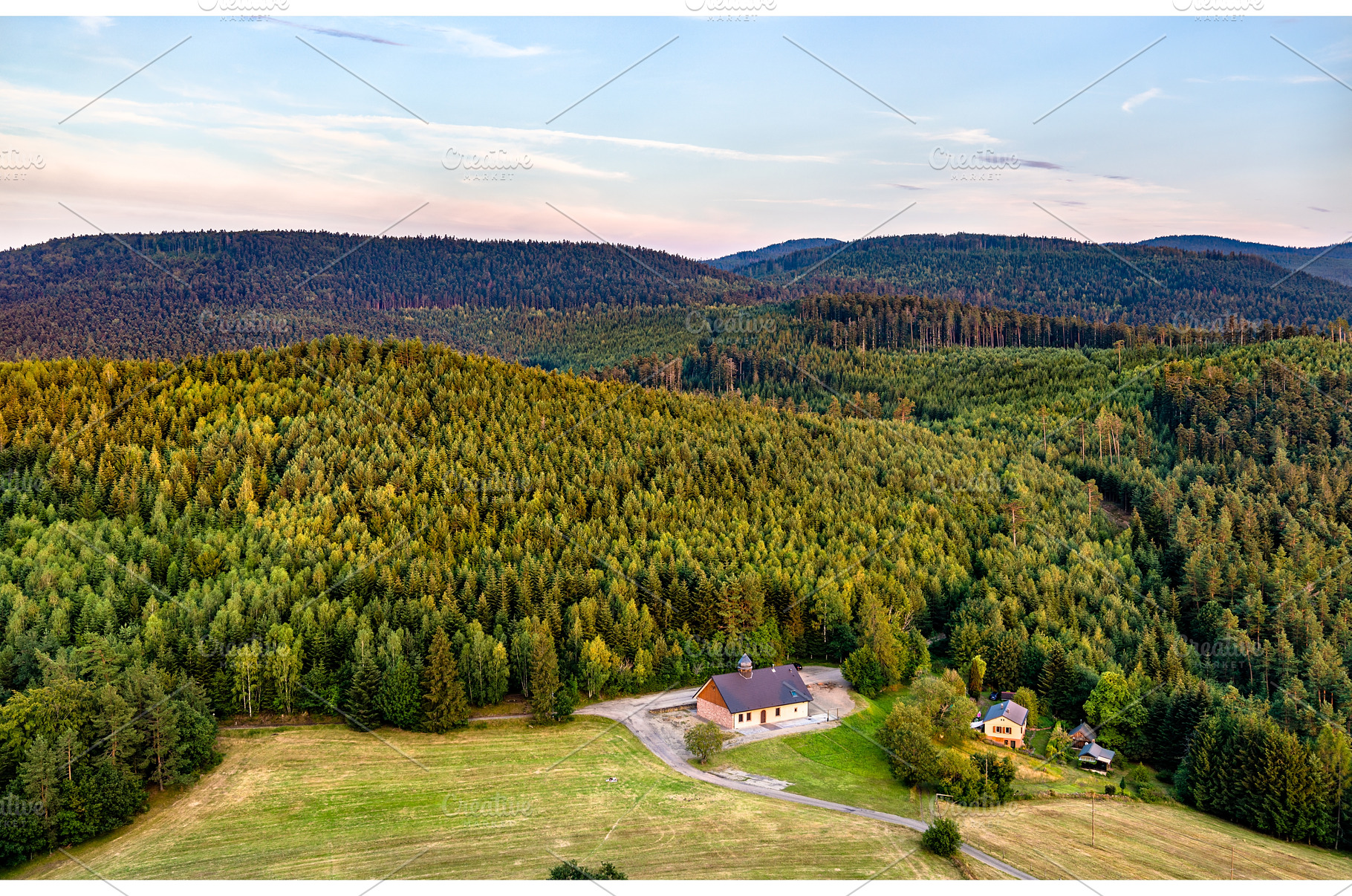 View of the Vosges mountains in, a Nature Photo by Leonid Andronov