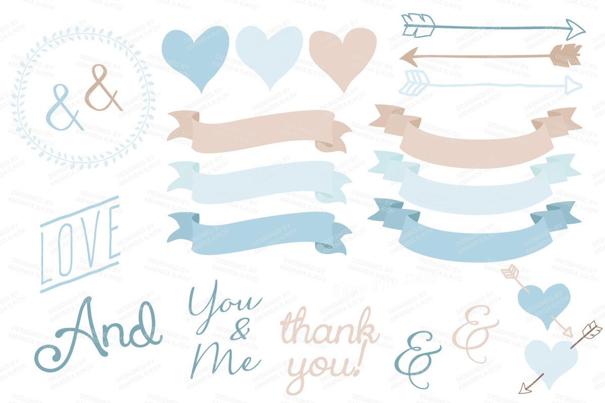 Soft Blue Vintage Vector Flowers, an Illustration by Amanda Ilkov (Photo 4 of 4)