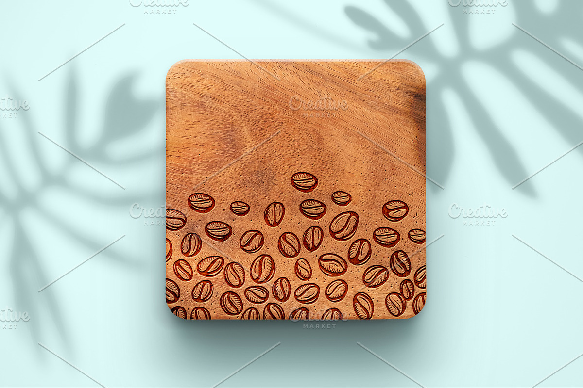 ENGRAVED WOODEN COASTERS MOCKUP, a Product Mockup by Moonlight Creative (Photo 4 of 6)