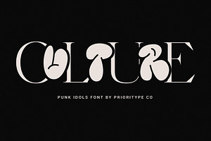 Punk Idols Serif & Throw Up Font