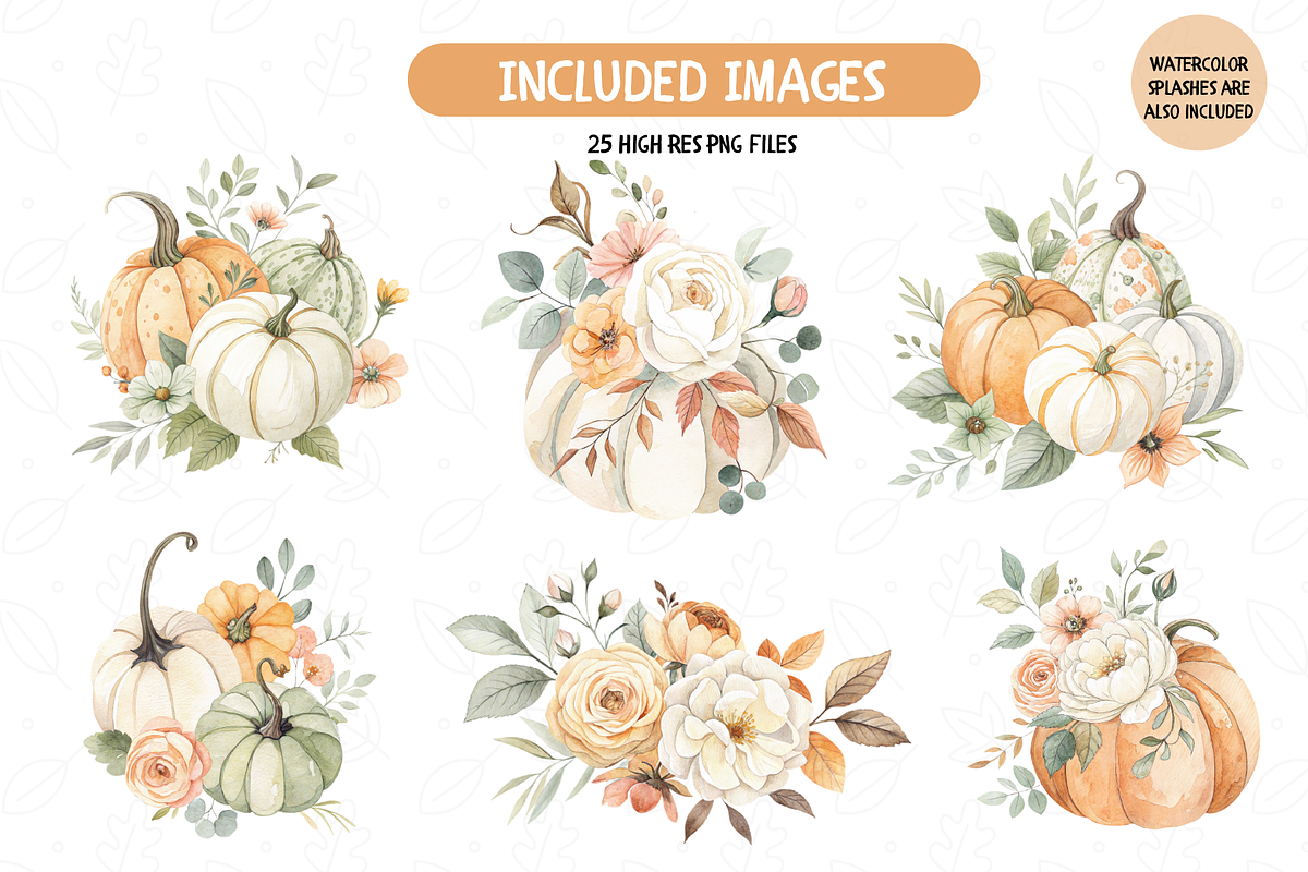 Autumn Florals Clipart, an Object Illustration by TatiMockup (Photo 3 of 5)